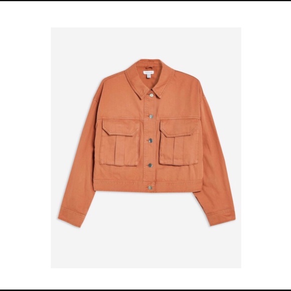 Nwt Topshop Avril Shirt Jean Jacket 